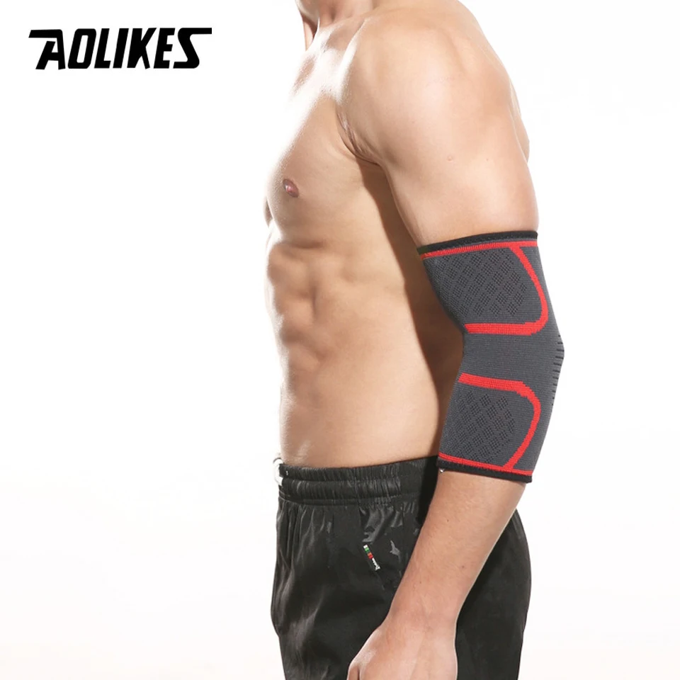 Elbow Brace AOLIKES 1PC Elbow Brace Elastic Elbow Compression Sleeve For Sports Tendonitis Golfer Tennis Pain Relief Support