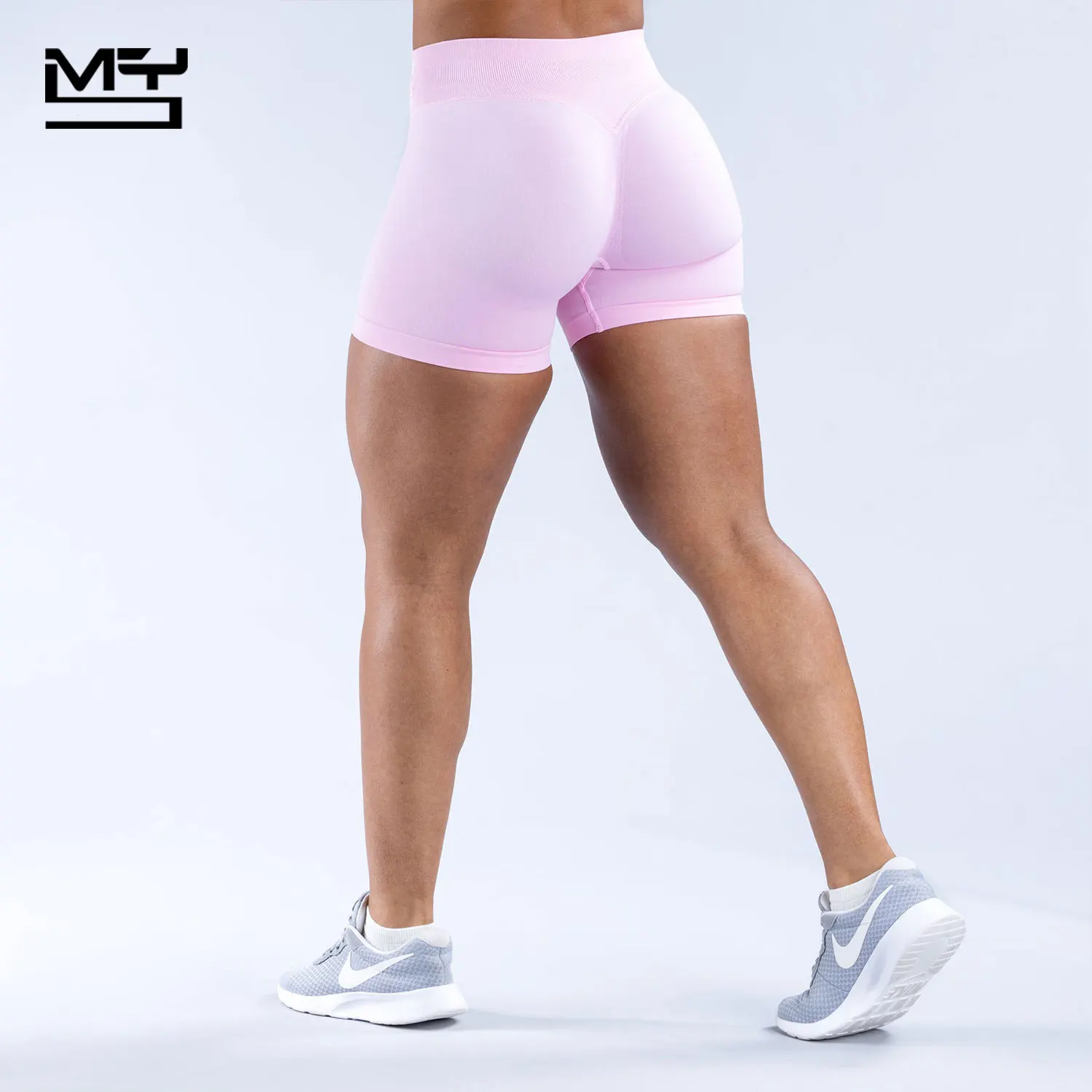 

Gym Shorts Woman High elastic Support Fitness Sports Biker Short Workout Scrunch Butt Yoga Seamless Leggings Running Skipping