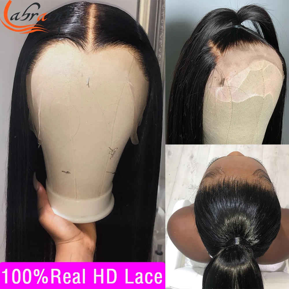 Real Invisible HD 13x4 Lace Frontal Melt All Skins Wigs Remy Straight