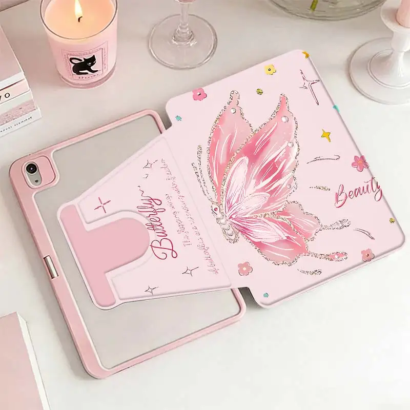 360-Degree Rotating Stand Cover for Tablets and E-Readers