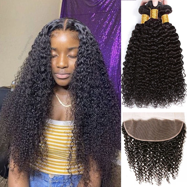  Human Hair Bundles 12A Malaysian Kinky Curly Bundles