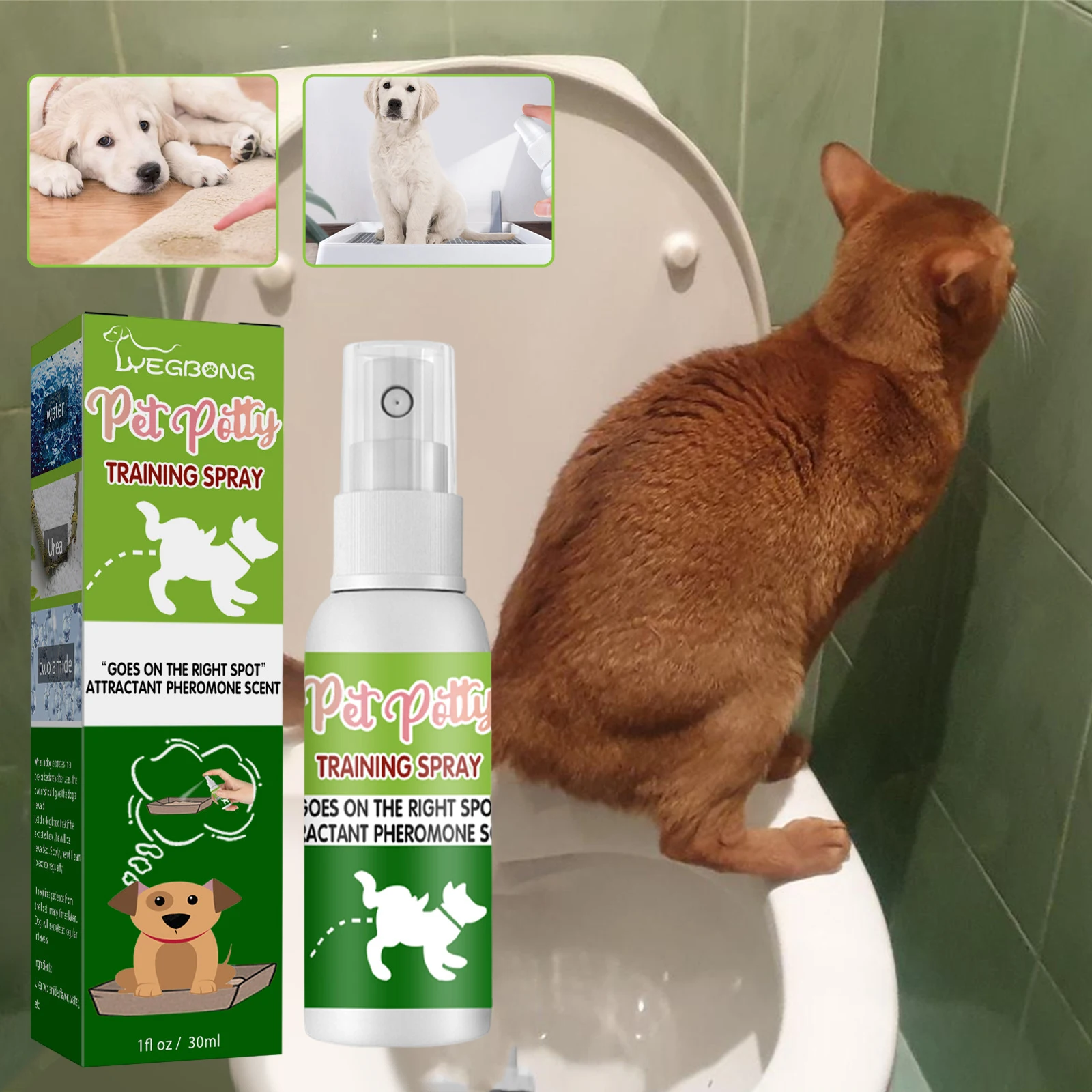 

Pet Toilet Training Spray Inducer Dog Poops Cat Pee Positioning Defecation Puppy Stool Location Indoor Pet Potty Training Spray