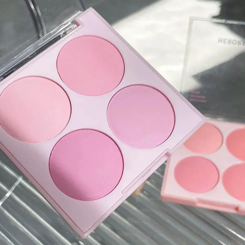 HERORANGEHR561 Sweet Four-color Powder Blusher, A Box Of Four Color, Durable, Not Easy To Smudge, And Perfect Makeup, A Must 6