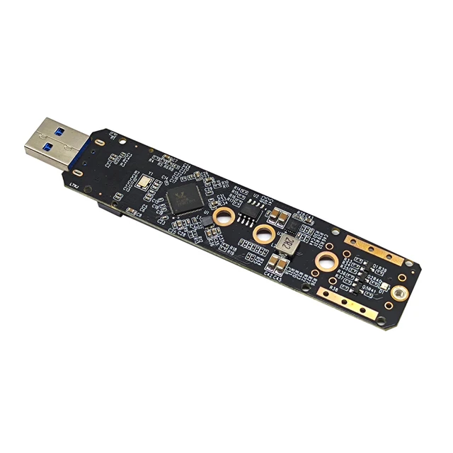NVMe to USB Adapter RTL9210 Chip M.2 PCIe M Key HDD Case with USB Cable  Pouch New SSD to to USB 3.1 Type A Reader(Without Adapter) 
