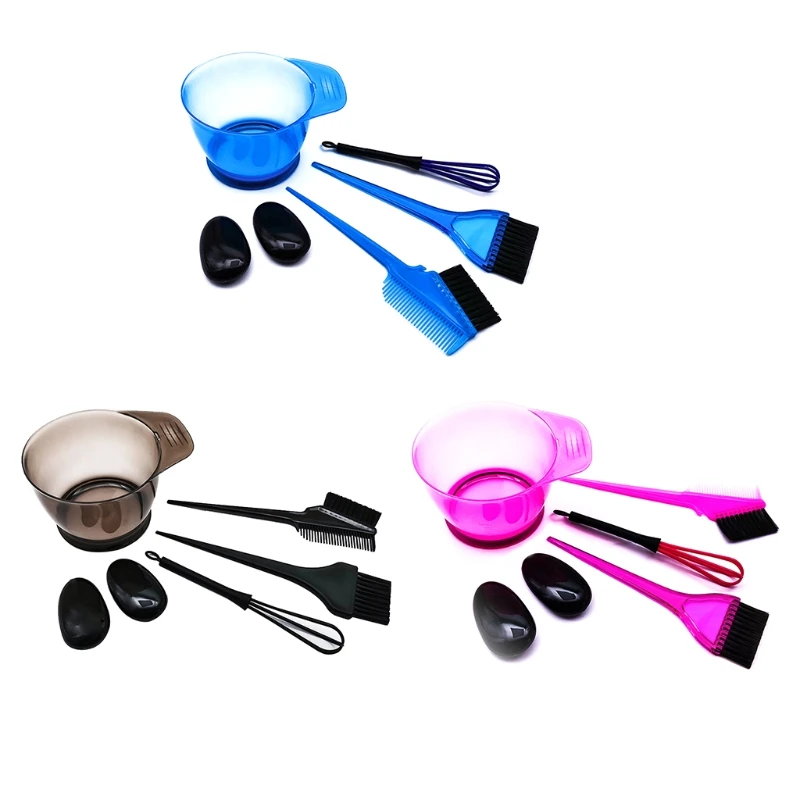 1 Set Hair Dye Color Mixer Hairstyle Hairdressing Styling Accessorie Brush  Bowl with Ear Caps Dye Drop Shipping| | - AliExpress