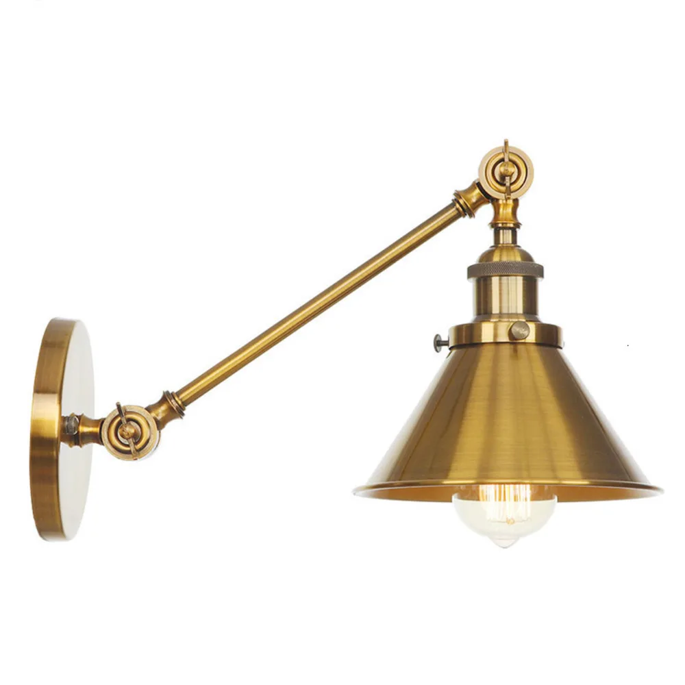 Post Moderno Retro Loft Vintage Lustre Lampada Da Parete A Led Lampada Da Parete In Oro Applique Specchio Da Bagno Luce Luminaria Arandela Wandlamp Ol