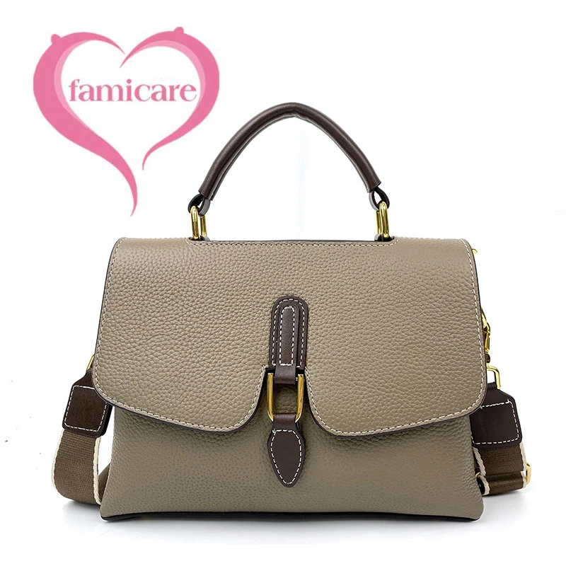 Female Soft Genuine Leather Tote Bags Fashion Women Large Capacity