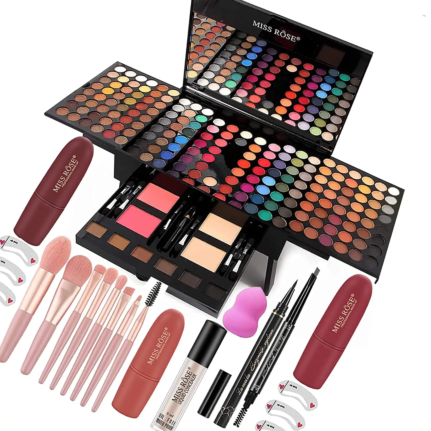 190 Colors Makeup Kit,Professional Makeup Kits for Women Full Kit,All in One Set for Women&Beginner,Include Eyeliner/Eyes