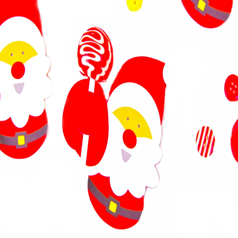 Party Decorations Christmas 25/50pcs Lot Cartoons Santa Claus Paper Cards Penguins Cake Pops Gift Package Candy Holders Festival