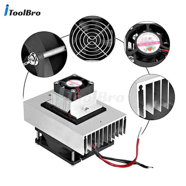 Réfrigération à semi-conducteur 12V Peltier refroidisseur électronique équipement de refroidissement réfrigérateur refroidissement climatiseur pour animaux de compagnie 1