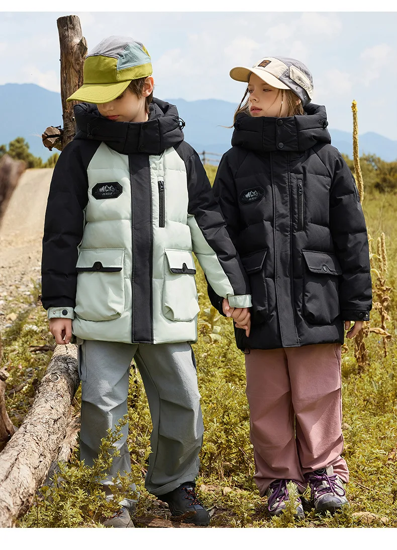 OLEKID 2025, Russland Winter Kinder Daunenjacke mit Kapuze, dicke warme Daunenjacke für Teenager, 5–14 Jahre, Kinder, Jungen, Parka, Oberbekleidung – Detail 21
