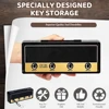 Wall mounted key holder, retro rock, Plastic, Black/Gold 2