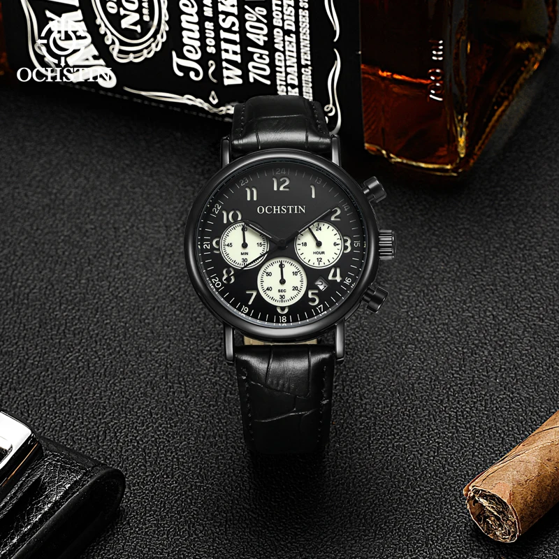 Ochstinprominente celebrity series personality simple watch multifunctional quartz movement waterproof men's quartz watch