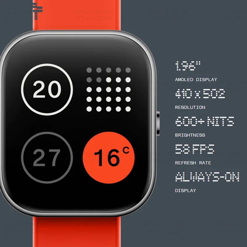 Global Version CMF by Nothing Watch Pro 1.96" AMOLED Bluetooth 5.3