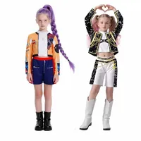 Ensembles de Cosplay de dessin animé pour filles, Costume de jeu de rôle de film à la mode pour filles, vêtements de spectacle sur scène k-pop de 3 à 12 ans 1