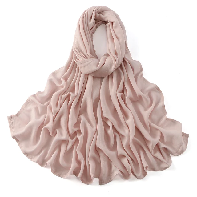185*75 cm musulman Modal Hijab rayonne coton châles pour femmes mince plaine écharpe grande taille foulard islamique Turban bandeau