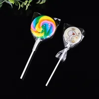 TETP 100Pcs Clear Top Open Bag Thicken Cellophane Handmade Cookies Candy Lollipop Packaging Favors Gift Decoration OPP Plastic 2