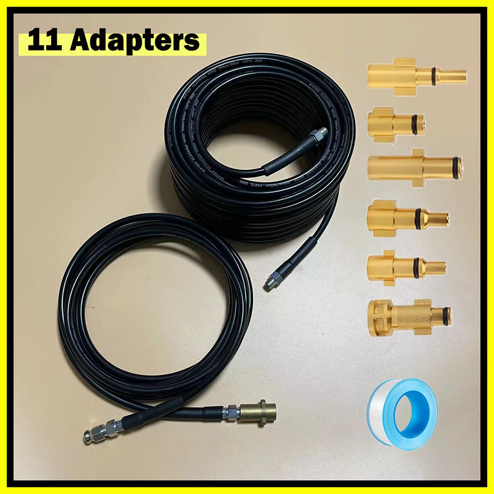 Pressure Washer Hose Cleaning Nozzle Hose Pipe Cleaner Kit Sewer Drain