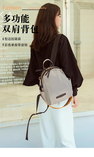 Borsa Zaino Donna 2 In 1 - Tracolla E Zaino, Grande Capacità, Pelle PU Elegante - Foto 4