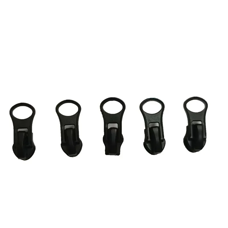 20/ 50/100Pcs 3# Black Nylon Waterproof Zipper Pull Head Clothing Pocket Accessories Reverse Pull Head