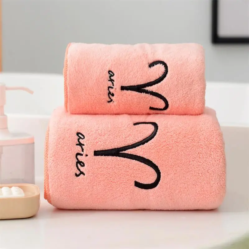 Coral Velvet Black White Towel Bathroom Towel Set Soft Absorbent Household  Adult Towels Daily Necessities Shower Cap Face Towel - Towel/towel Set -  AliExpress