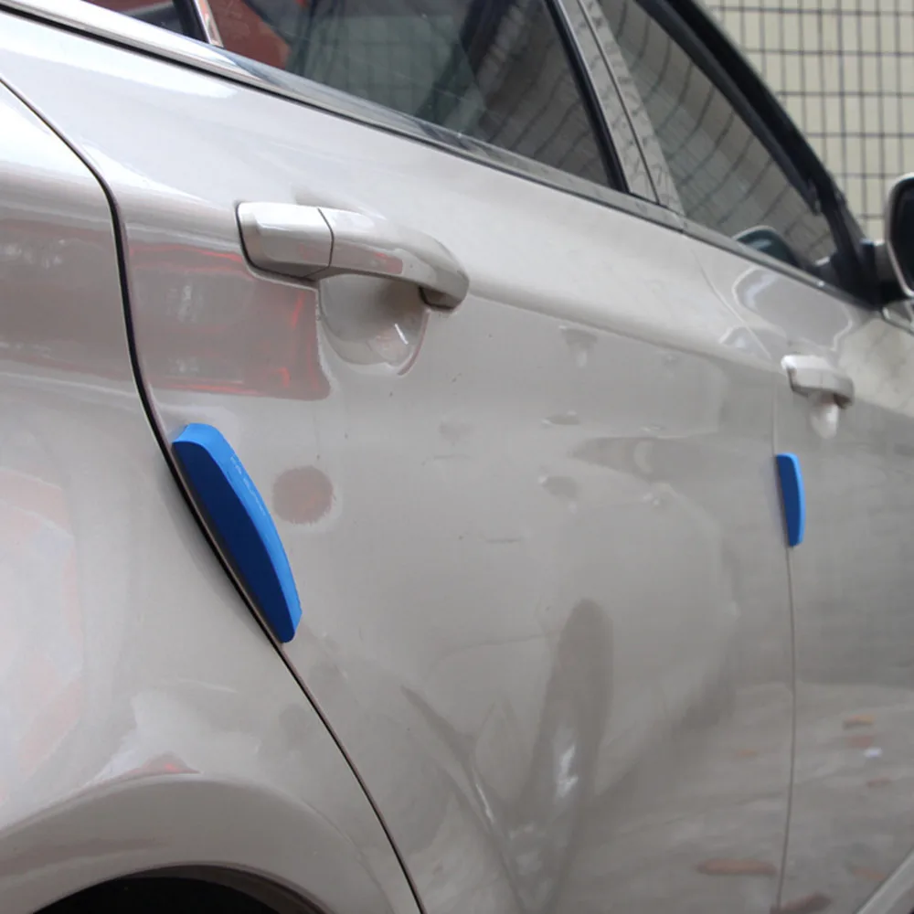 Car Stickers Car Door Edge Guards Car Door Stickers Car Door Protector Car Door Anti Collision Strip Car Door Edge Protector Car Door Protector Guard Strip Scratch Protector Car Rubber Bumper Stickers Auto Door Edge Protection Decoration 4Pcs