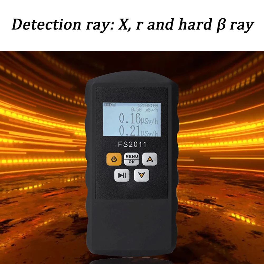 Radioactive Nuclear Radiation Detector w/ Alarm Geiger Counter X-Ray Beta Gamma 