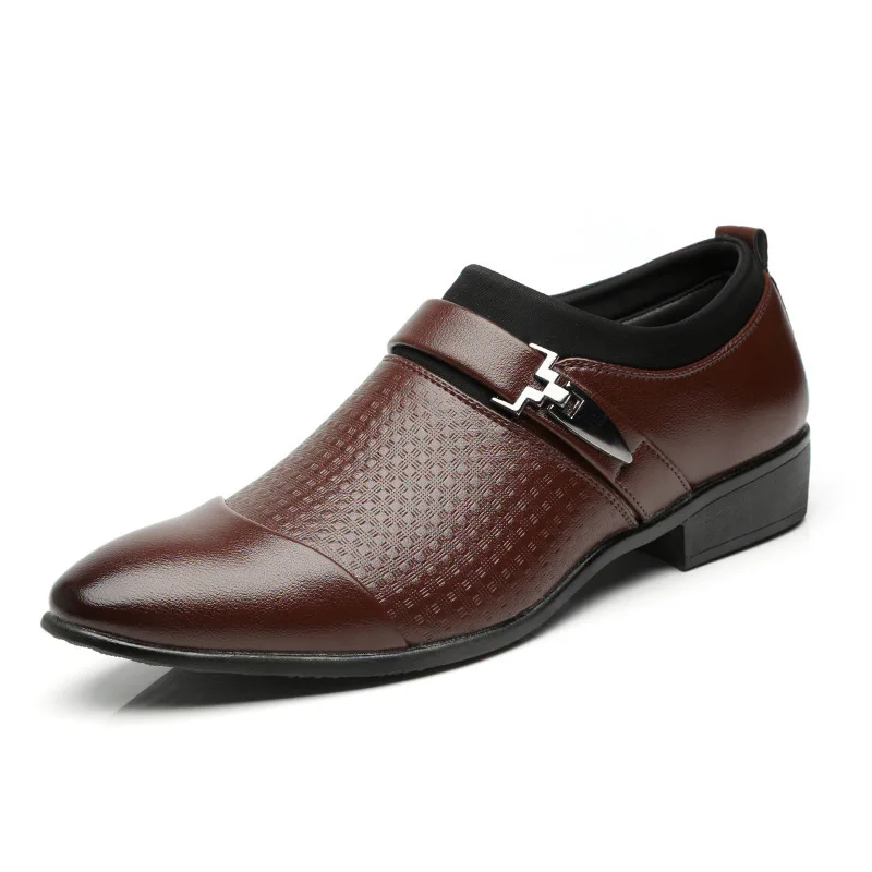 2024 Autumn New Leather Shoes Men's Business Formal Dress Plus Size Fashion Casual Men's Trend Shoes