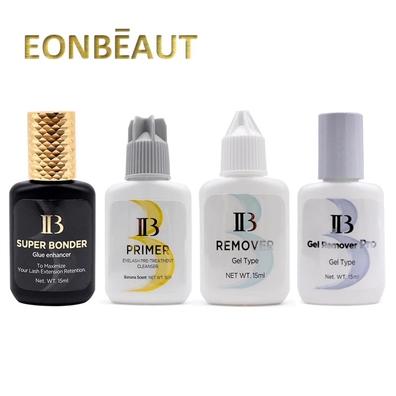 4 Bottles Ib Primer Clear Glue Pre Treatment Cleanser Ibeauty Remover