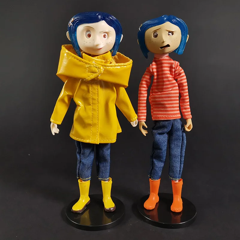 Coraline-7-Bendy-Doll-Action-Figure-Yellow-cloth-Raincoat-NECA ...