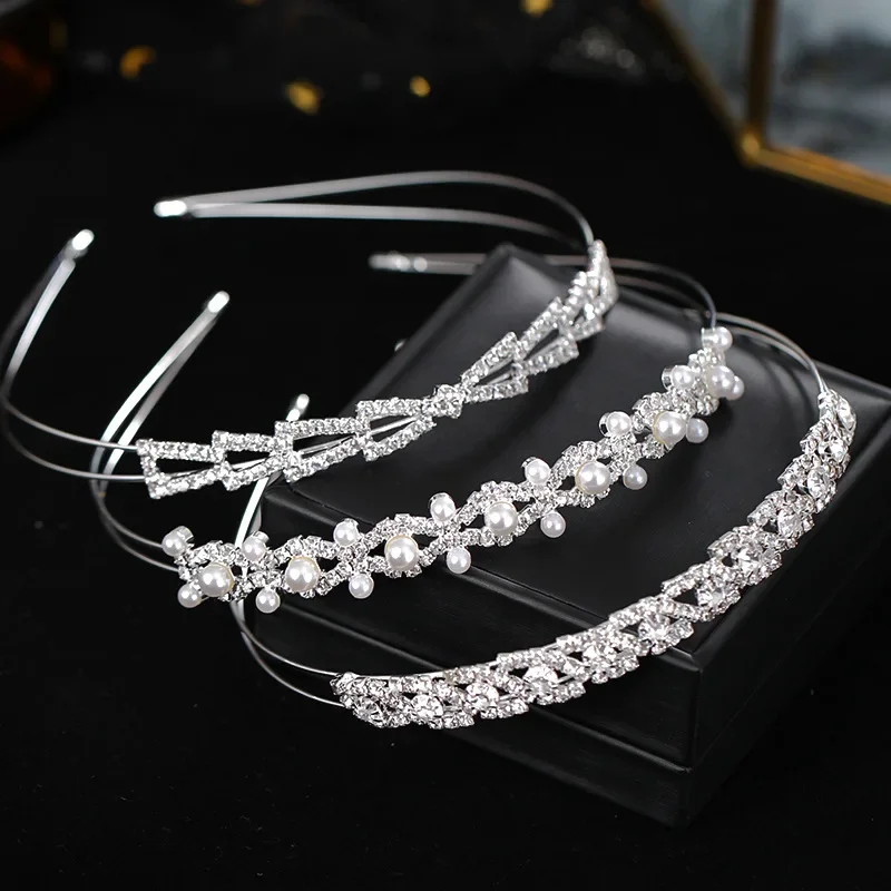 Luxury Pearl Rhinestone Hairband for Women Party Prom Bridal Wedding Hair Accessories Gift,hair accessories,bridal hair accessories