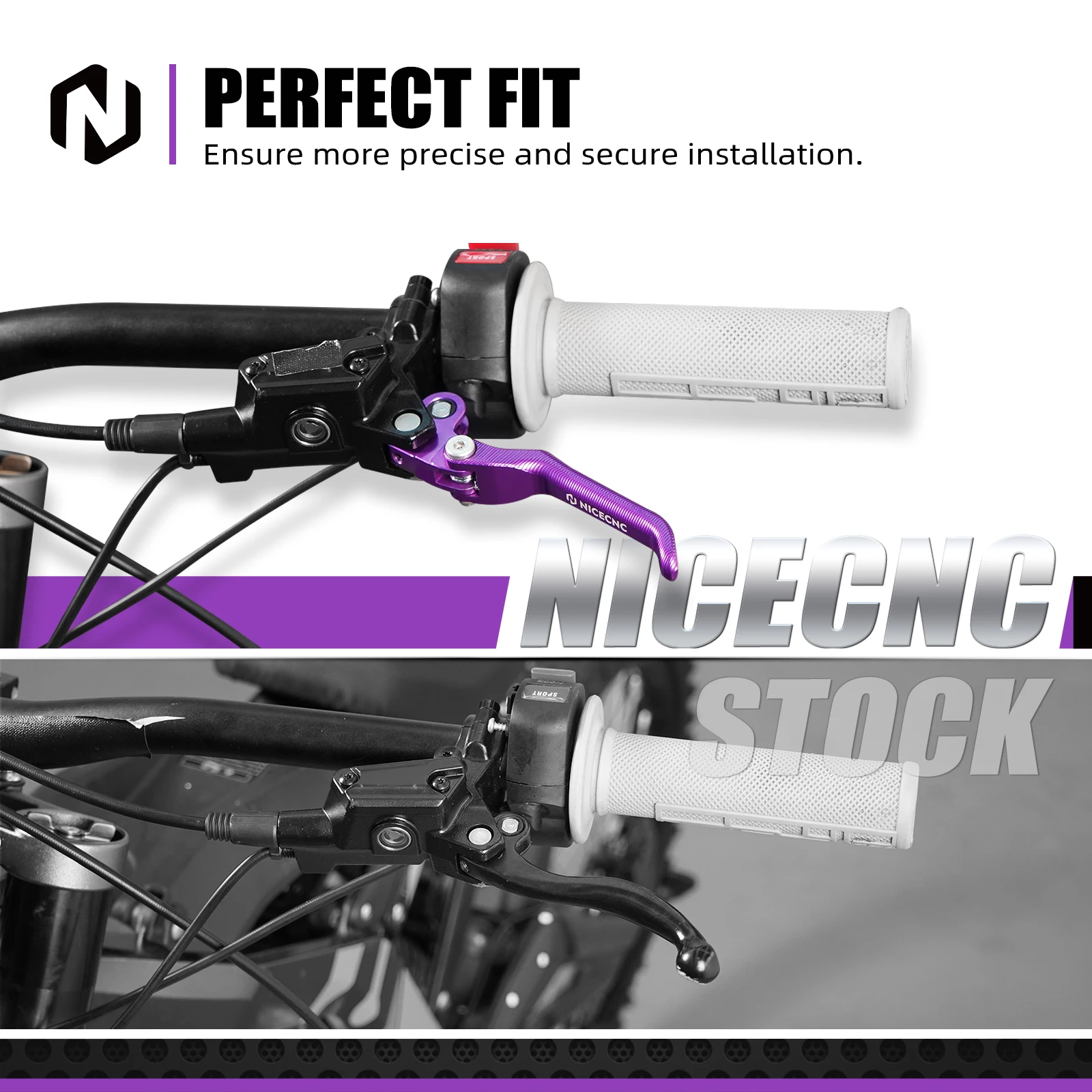NICECNC Für Sur-Ron Light Bee X Surron Light Bee S L1E 2025 2024 Surron Ebike Vorne Hinten Bremshebel Bremse Resevoir Caps Kit – Detail 7