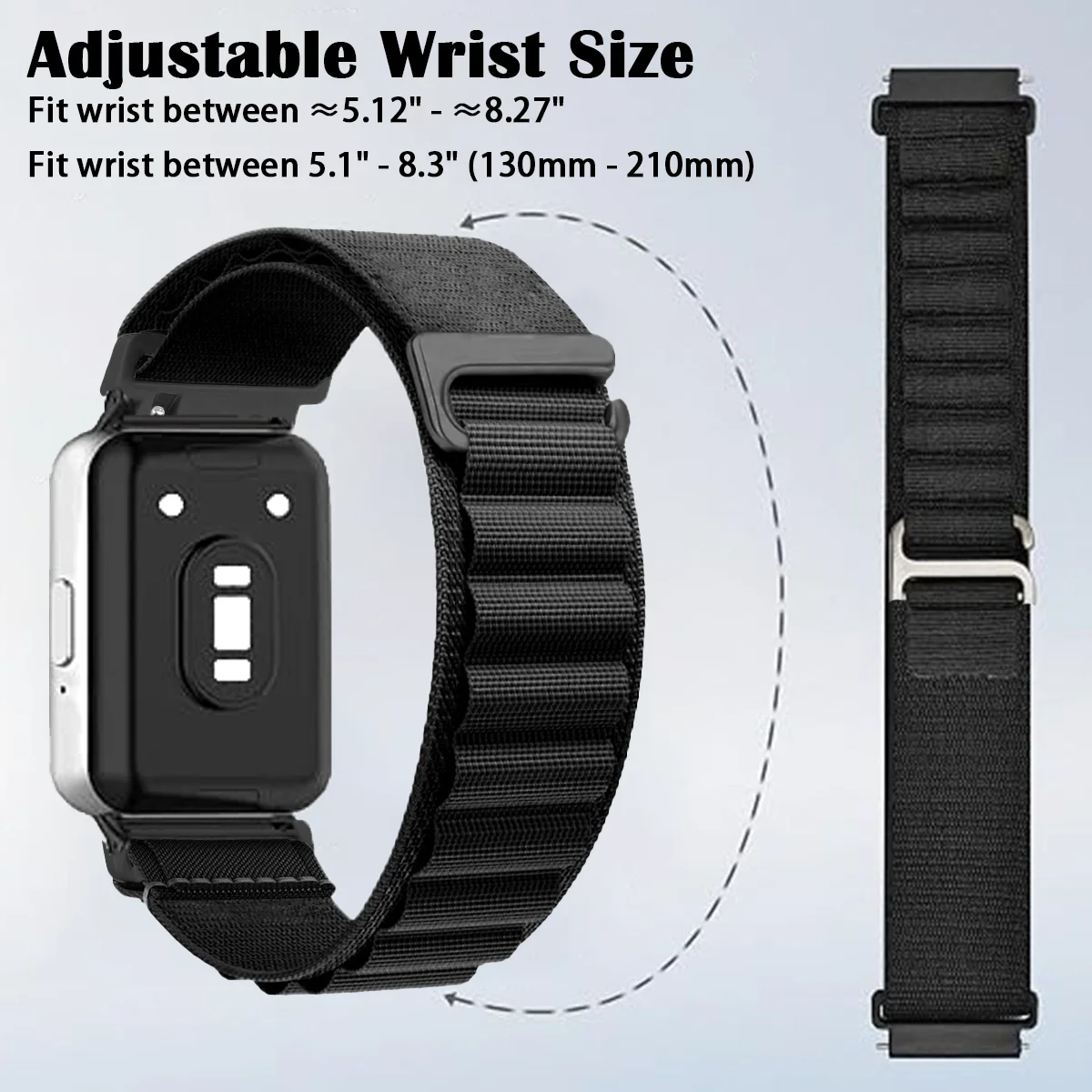Nylon Elastic Sport Strap Replacement Wristband - Universal Fit