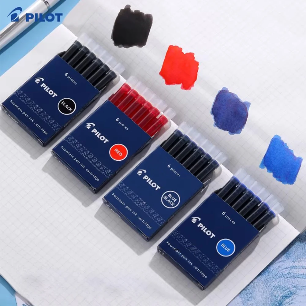 일본 PILOT 만년필 전용 잉크백 일회용 잉크 블래더 IC-50 논카본 논클로깅 펜 보충액 휴대용