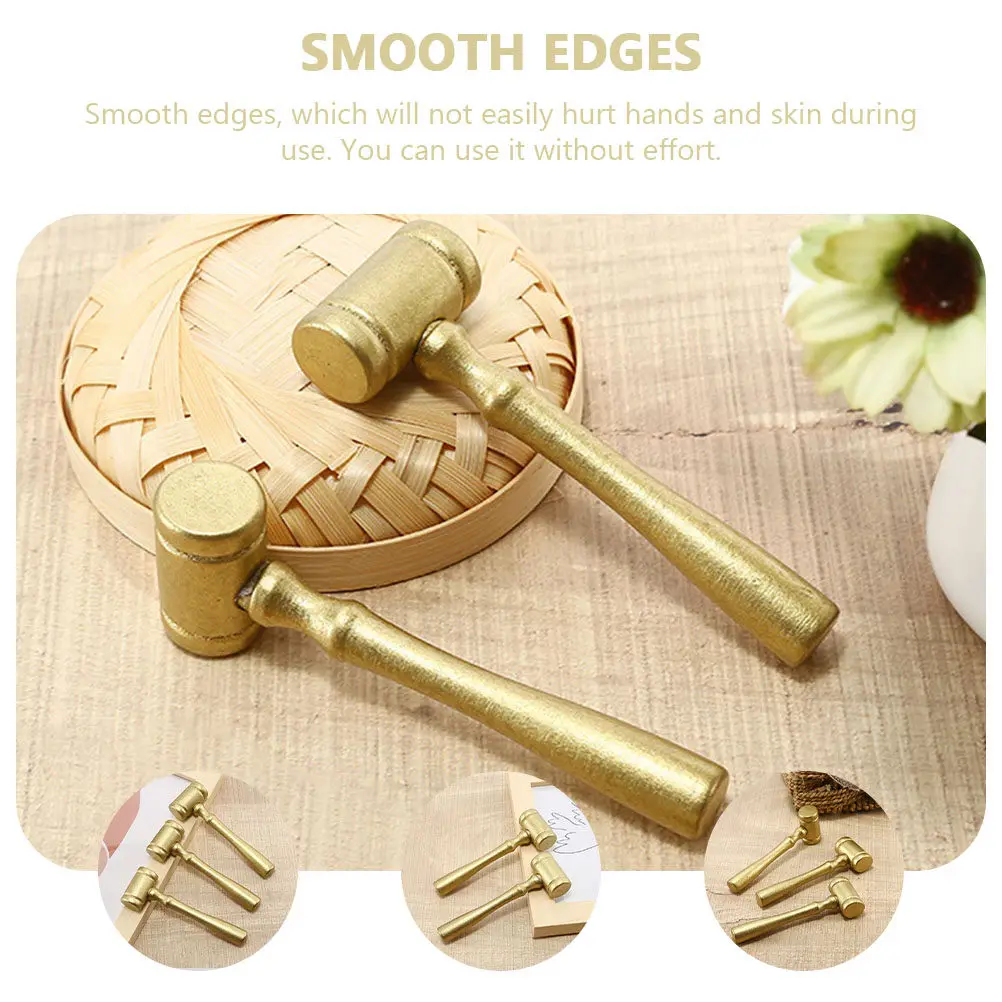 6Pcs 판사 망치 나무 경매 망치 역할 놀이 교육용 장난감 어린이 손과 눈의 협응력 망치 장난감 나무 망치