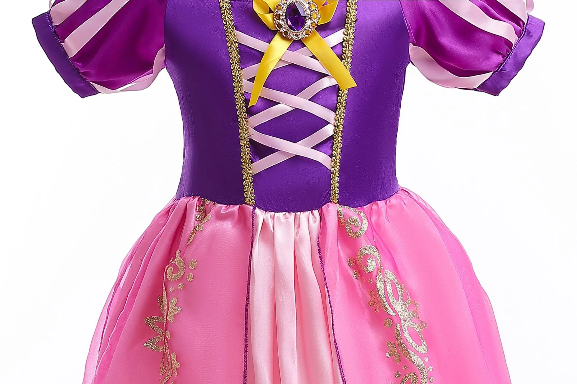 Costume Da Principessa Per Bambine – Vestito + Corona + Guanti, Taglie Da 2 A 10 Anni, Per Carnevale E Halloween - 2