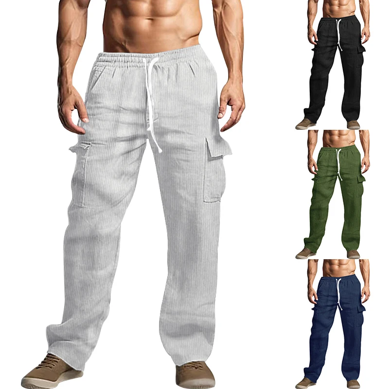 

Europe and the United States fashion men's overalls large size loose casual corduroy autumn personality tracksuit pants