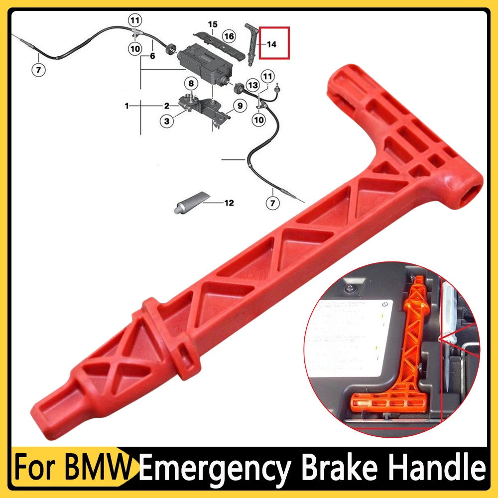 비상 주차 브레이크 릴리스 핸들, BMW X5 X6 F07 F10 F01 F02 E70 24507590395/7590395, BMW X5 F15 F70 2006 - 2017