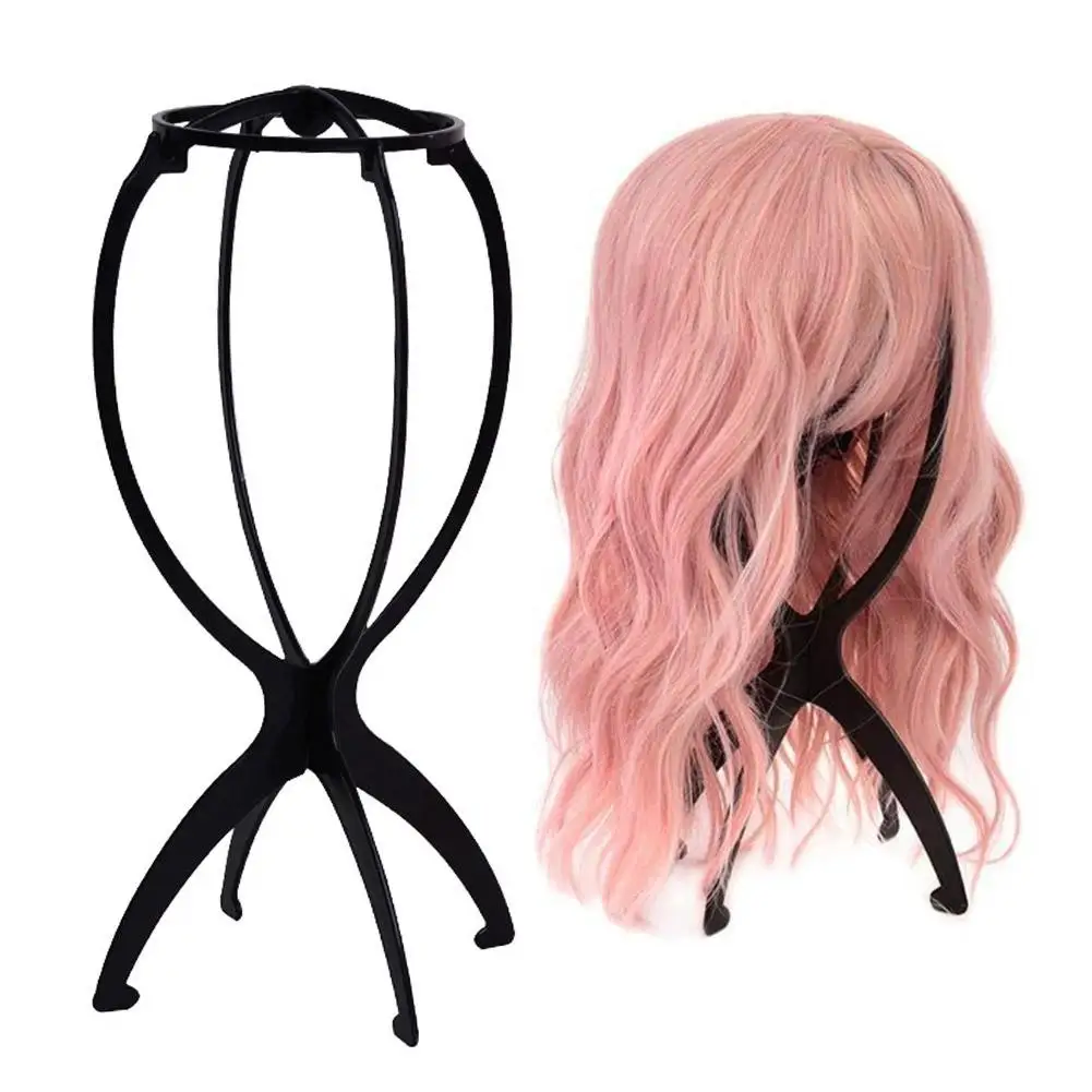 접이식 가발 스탠드 플라스틱 휴대용 모자 디스플레이 스탠드 조절 가능 내구성 이발소 패션 모델 홀더 가정용 살롱용