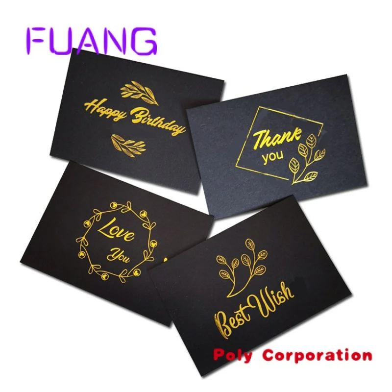 Custom  Wholesale Custom Logos Luxury Thank You Card For Small Business Personal Design Printing