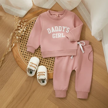 Baby Girls' Winter Sweatshirt & Pants Set 1