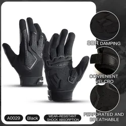 Black Touch Screen Cycling Gloves with Silicone Gel Padding - S (A0029 - BK)
