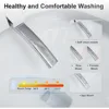 Smart Toilet,Heated Seat,Dryer, Ambient Light,User Memory Mode1.32GPF Flush Power,LED Display,Side Control Knob &Wireless Remote 3