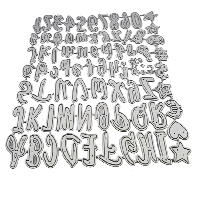 4 Inch Die Cut Letters Cardstock Paper Lowercase Alphabet 26