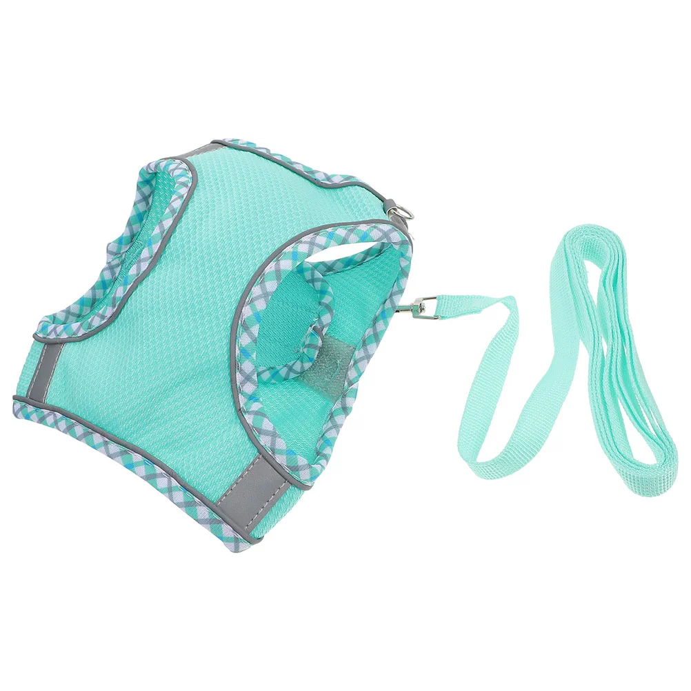 

Dog Harness Set Practical Small for Puppy Leash Rope Safe Pet Polyester Adjustable