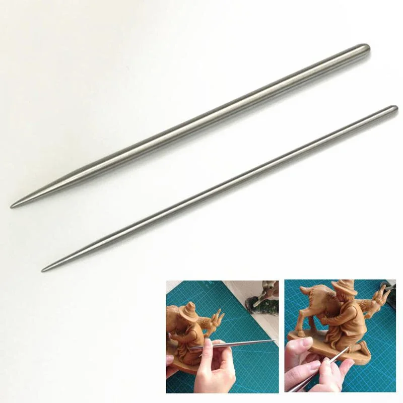 Clay Ceramics Molding Tools 1 PCS Stainless Steel Thick Thin Pottery Engrave Sculpture DIY Carving Crafts