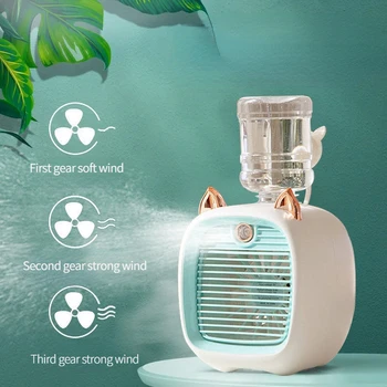 Stay Cool Anywhere with ARVOSTO Rechargeable Mist Water Fan
