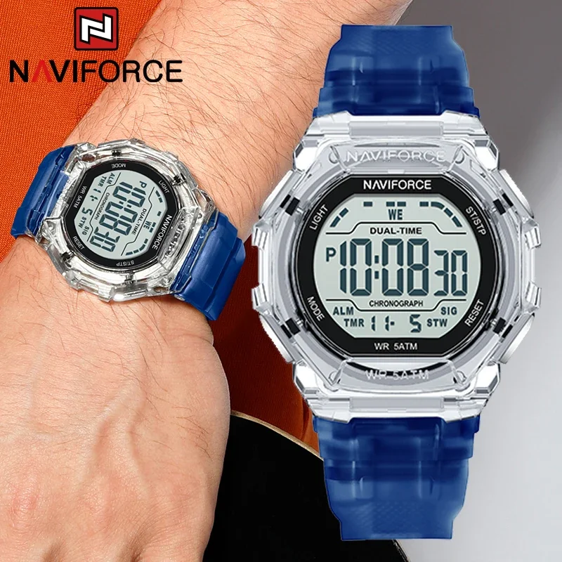 NAVIFORCE Waterproof Multifunction Digital Sports Watch for Men