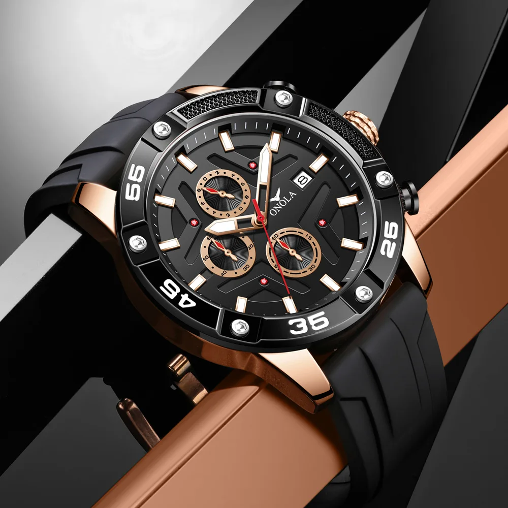 

Brand High Quality Men's Quartz Wrist Watches New Waterproof Calendar Luminous Multi Functional Top Luxury Quartz Watch For Men