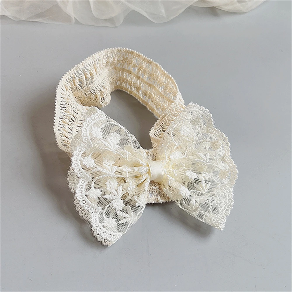 White Lace Baby Headband Newborn Elastic Hair Bands for Baby Girl Cute Child Bow Hairbands Kids Headwear Hair Accessories hair accessories hair bands hair headband accessories baby headband set